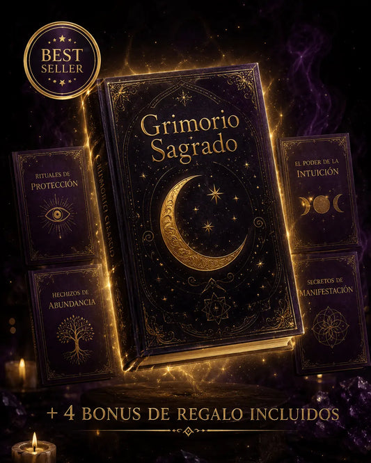 🌙 Grimorio Sagrado: Despierta tu Magia Interior — El Método de las 4 Lunas ✦ + 4 Bonus de Regalo 🎁